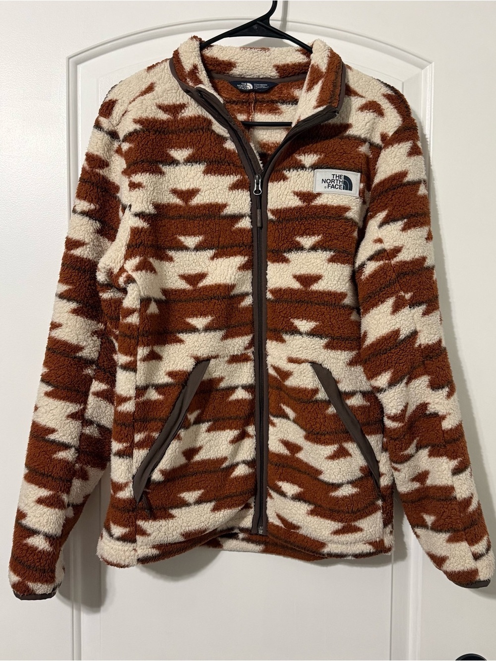 The North Face Campshire Full Zip Sherpa Jacket Men’s Size Small Brown